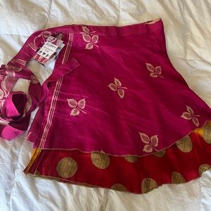 Reversible Sari Wrap Skirt